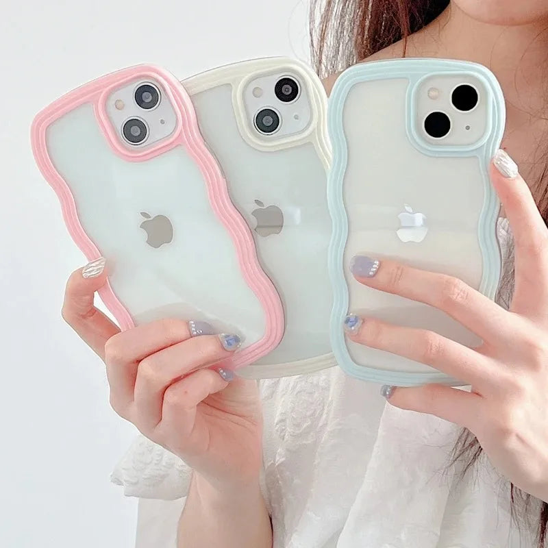 Candy Wavy Lines Bumper Case for Iphone 