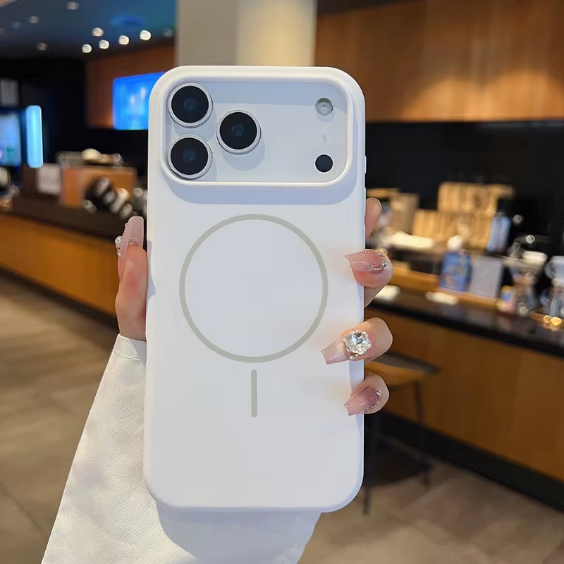 Magnetic Wireless Charging Silicone Phone Case