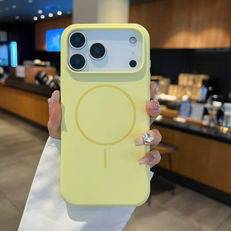 Magnetic Wireless Charging Silicone Phone Case