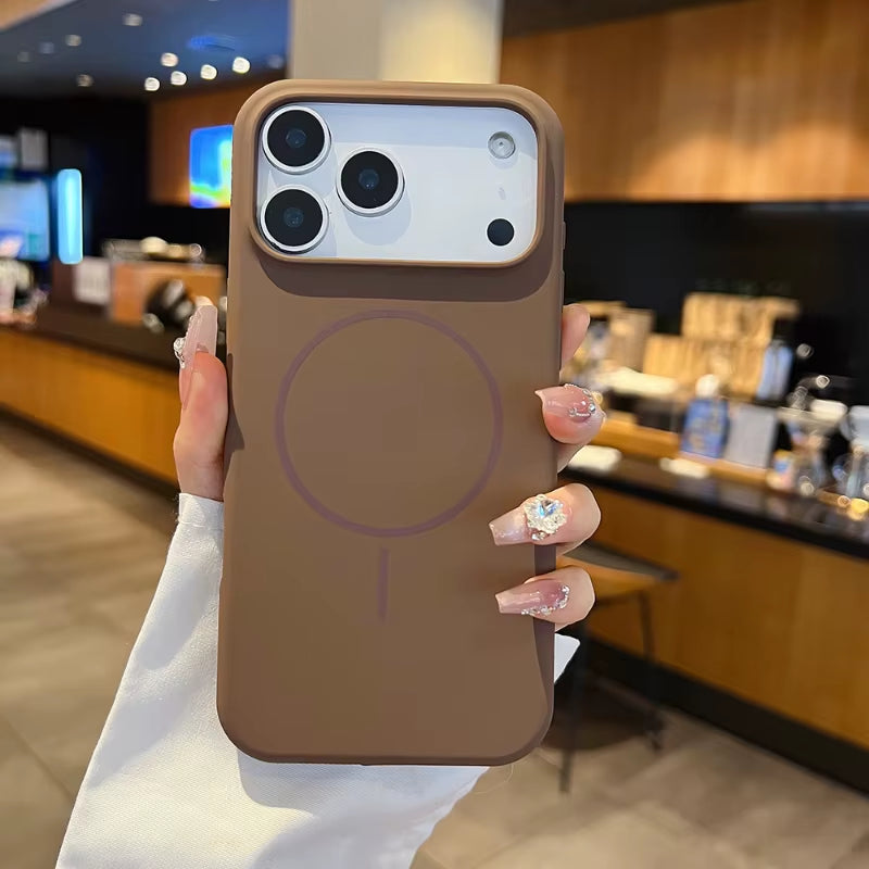 Magnetic Wireless Charging Silicone Phone Case