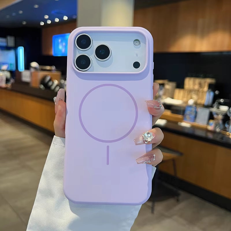 Magnetic Wireless Charging Silicone Phone Case