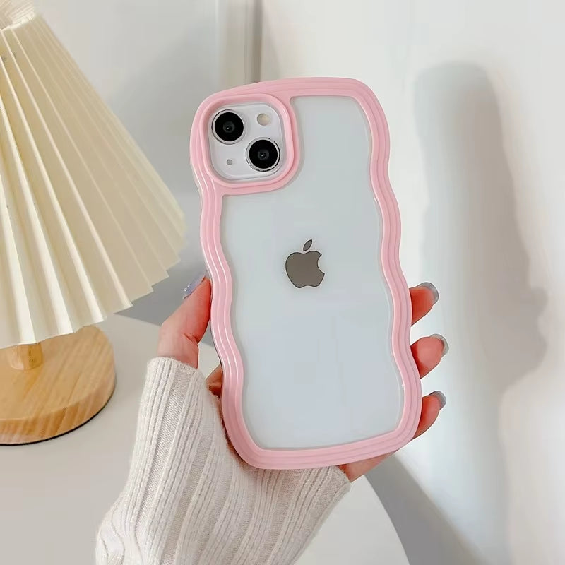 Candy Wavy Lines Bumper Case for Iphone 