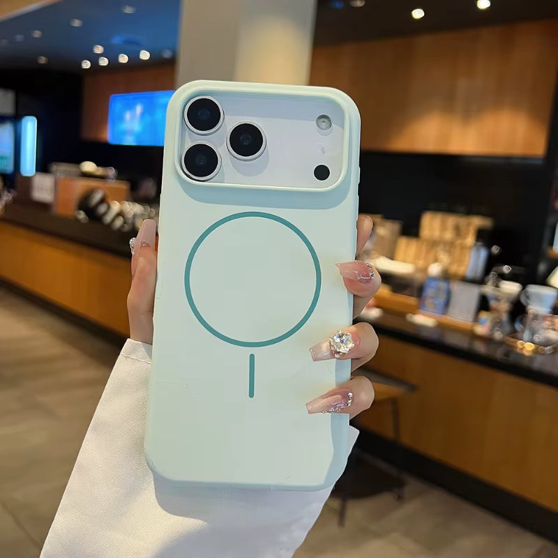 Magnetic Wireless Charging Silicone Phone Case