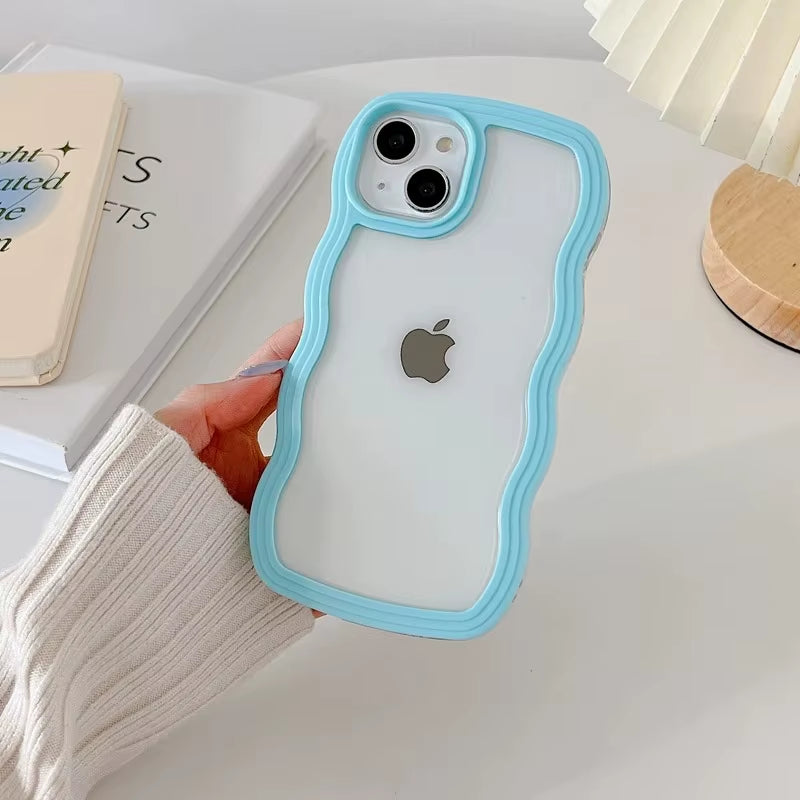 Candy Wavy Lines Bumper Case for Iphone 