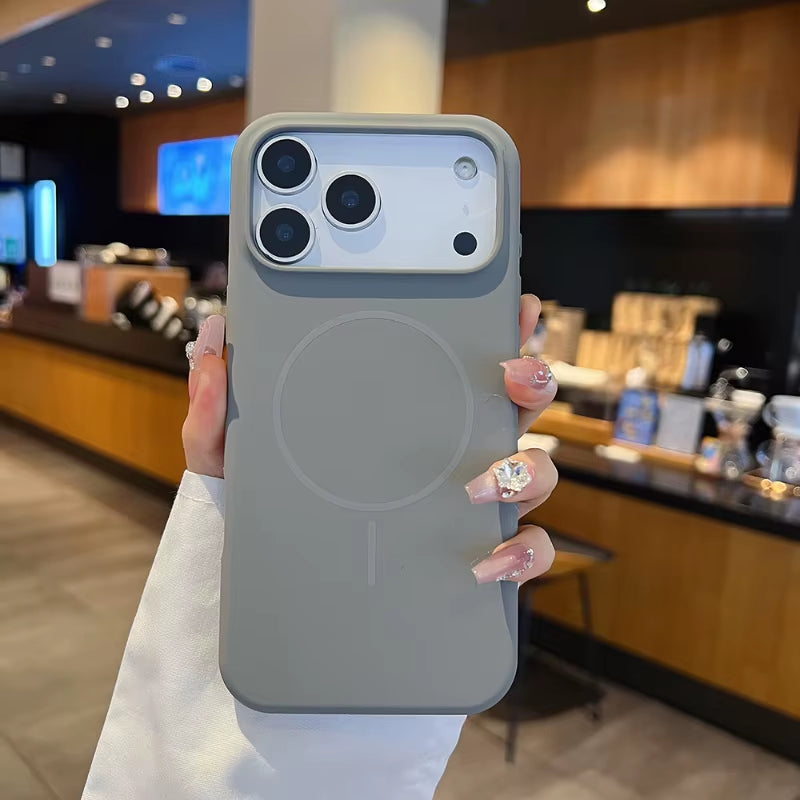 Magnetic Wireless Charging Silicone Phone Case