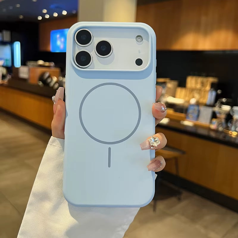 Magnetic Wireless Charging Silicone Phone Case