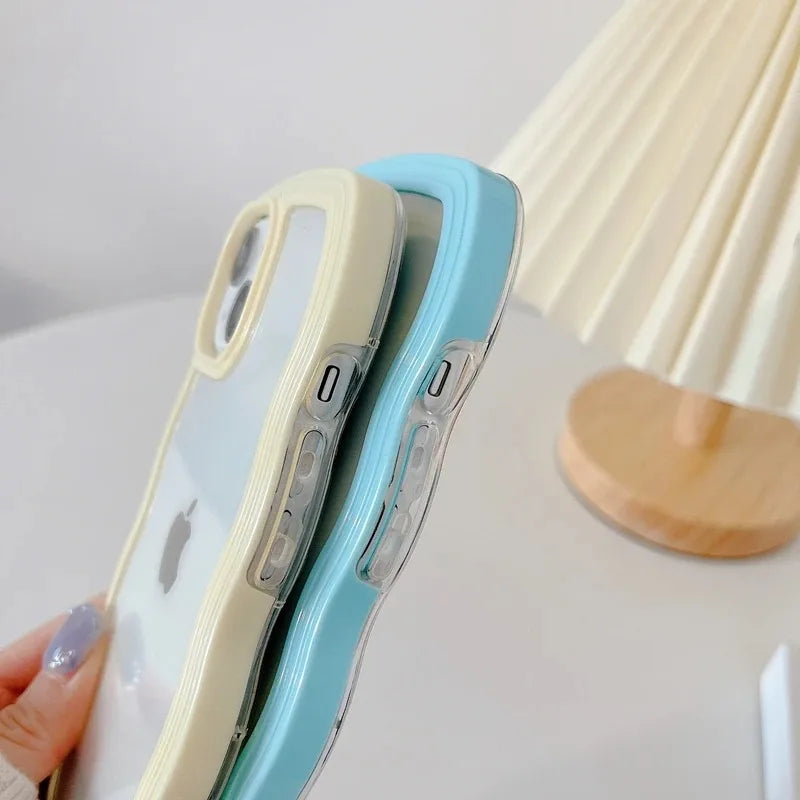 Candy Wavy Lines Bumper Case for Iphone 