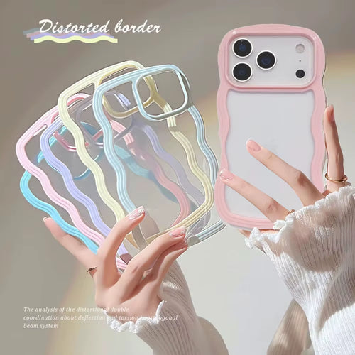 Candy Wavy Lines Bumper Case for Iphone 